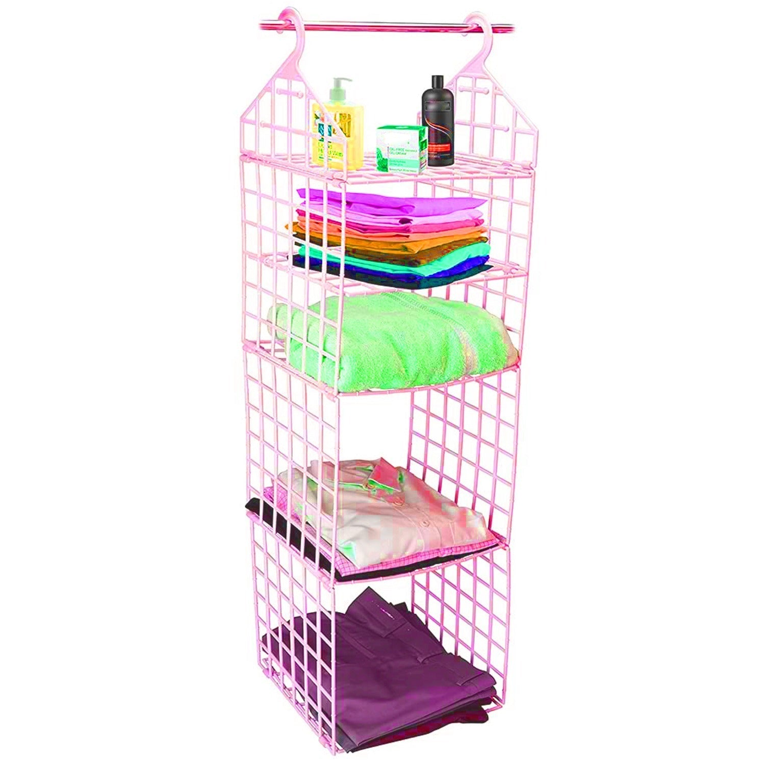 Multipurpose 5 Layer Folding Clothes Storage Racks||Closet for Students Wardrobe Shelves Socks, Scarf, t-Shirt, etc||Hanging Organizer Storage Holders & Racks Multipurpose 5 Layer Folding Clothes Storage Racks||Closet for Students Wardrobe Shelves Socks, Scarf, t-Shirt, etc||Hanging Organizer Storage Holders & Racks